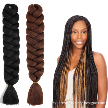 Jumbo Crochet Braid Hair 82inch 165g  Attachment Expression  Wholesale Price Synthetic Braiding Hair Braiding Hair Pre Stretch